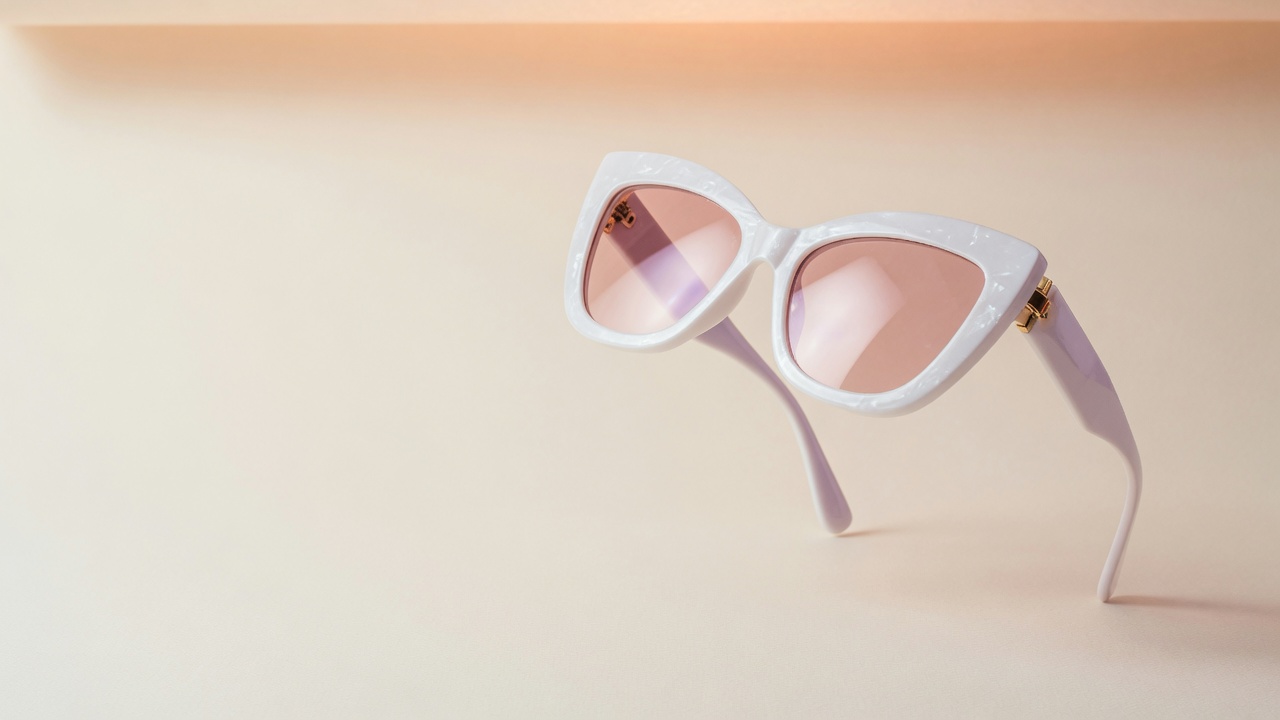 Original white cat-eye sunglasses